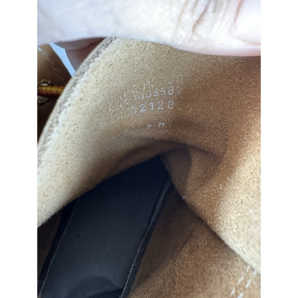 LL Bean Men's Brown Leather 8" Lace Up Unlined Ankle Duck Boots Size 7 M - Picture 10 of 12